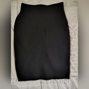 Shinestar Black Midi Pencil Skirt for Work